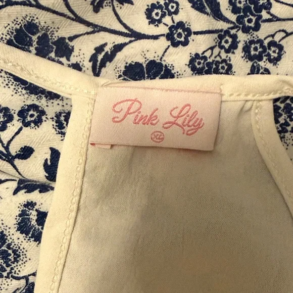 Pink Lily Color Block Tank Top - Cream, Pink, and Coral - Picture 3 of 6